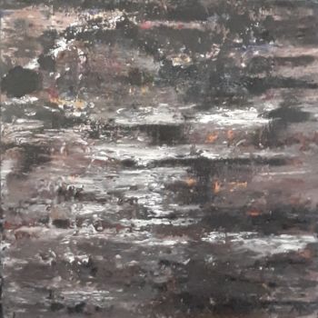 Pittura intitolato "Terre inconnue" da Marina Argentini, Opera d'arte originale, pigmenti Montato su Telaio per barella in l…