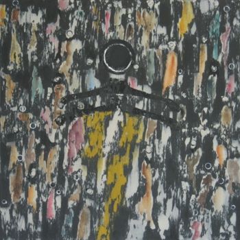 Картина под названием "Foule" - Marina Argentini, Подлинное произведение искусства, Акрил