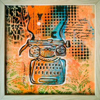 Pintura intitulada "Words, Words...3" por Ariadna De Raadt, Obras de arte originais, Acrílico