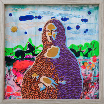 Картина под названием "Mona Lisa and chang…" - Ariadna De Raadt, Подлинное произведение искусства, Акрил