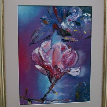 Painting titled "Magnolia" by Ariadna, Original Artwork, Oil