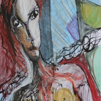 Painting titled "girl has no name" by Ariani, Original Artwork