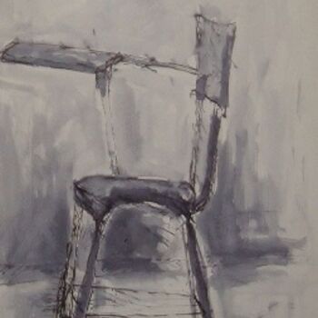 Painting titled "the chair" by Ariani, Original Artwork