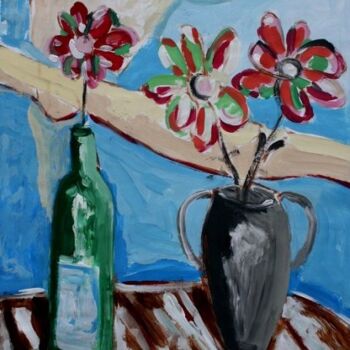 绘画 标题为“bottles and vase” 由Ariani, 原创艺术品