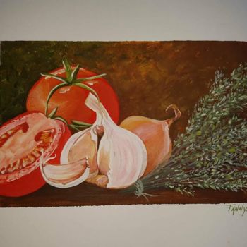 Peinture intitulée "La Provence" par Fanny Bineau, Œuvre d'art originale, Acrylique