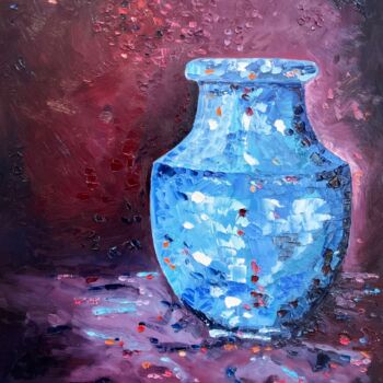 "Burgundy Blue" başlıklı Tablo Arie Coetzee tarafından, Orijinal sanat, Petrol