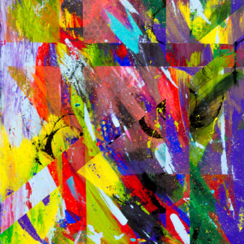Картина под названием "Kuci" - Ariel Alejandro Russo, Подлинное произведение искусства, Акрил Установлен на Деревянная панель