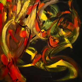Pittura intitolato "chromatiques abstra…" da Arielle, Opera d'arte originale, Acrilico
