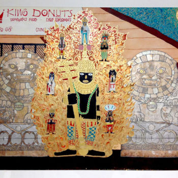 Sculpture titled "King Donut" by Ari Glass, Original Artwork