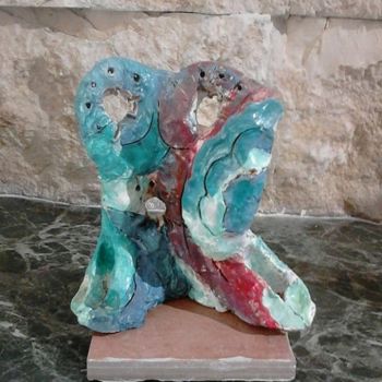 Sculpture titled "Due-8x16x18cm" by Maria Irene Vairo, Original Artwork