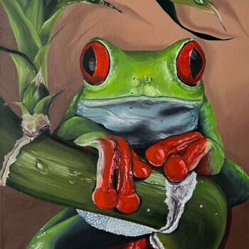 Pintura titulada "Wild Green" por Arina Safyanova, Obra de arte original, Oleo