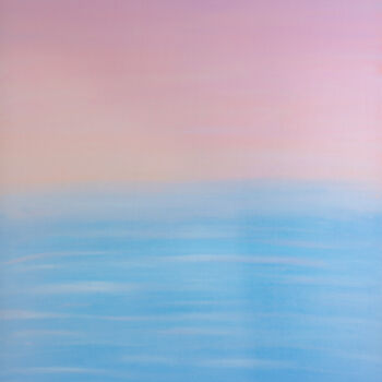 Painting titled "The Belt of Venus A…" by Arina Yastrebova, Original Artwork, Oil Mounted on Wood Stretcher frame