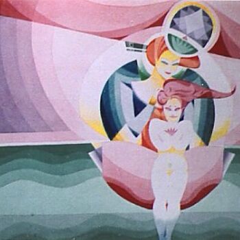 Pintura intitulada "The Dream" por Arindam Bose, Obras de arte originais, Óleo