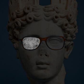 Fotografia intitulada "Traces 23/18''Godde…" por Aristotle Vikentiou, Obras de arte originais, Fotografia Manipulada