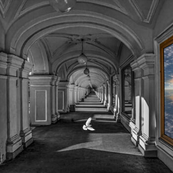 Fotografia intitulada "Окно" por Arkadii Smirnov, Obras de arte originais, Fotografia Manipulada