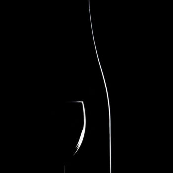 Fotografie getiteld "glass with wine" door Arkadiusz Gepchard, Origineel Kunstwerk, Digitale fotografie