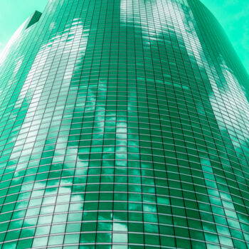 Fotografia intitulada "Green office buildi…" por Arkadiusz Gepchard, Obras de arte originais, Fotografia digital
