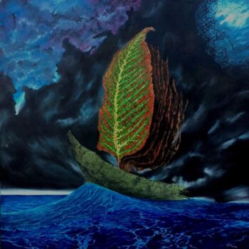 Malarstwo zatytułowany „statek” autorstwa Arkadiusz Koniusz, Oryginalna praca, Olej