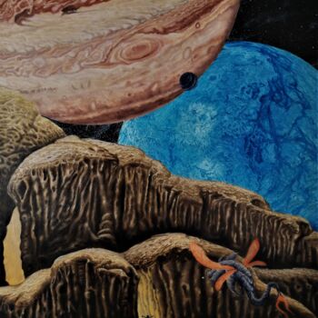 Malarstwo zatytułowany „planets” autorstwa Arkadiusz Koniusz, Oryginalna praca, Olej