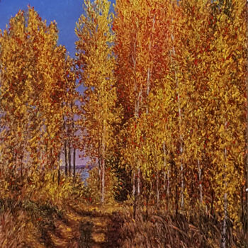 Peinture intitulée "Autumn on the banks…" par Arkady Paransky, Œuvre d'art originale, Pastel