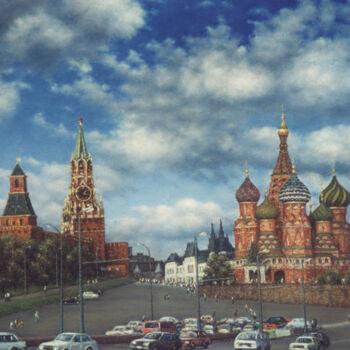 Peinture intitulée "A view to Kremlin a…" par Arkady Paransky, Œuvre d'art originale, Pastel