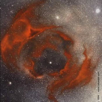 Peinture intitulée "Supernova" par Oliver Becker, Œuvre d'art originale
