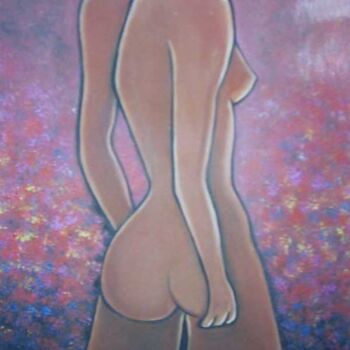 Painting titled "Thinking..." by Arlene Magloire, Original Artwork