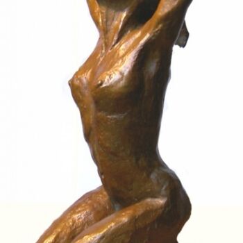 Skulptur mit dem Titel "L'éveil" von Arlette Renaudin, Original-Kunstwerk, Metalle