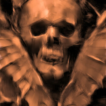 Digital Arts titled "vanity, skull, goth…" by Armajay, Original Artwork, 2D Digital Work