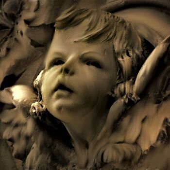 Цифровое искусство под названием "Angel in the dark" - Armajay, Подлинное произведение искусства, 2D Цифровая Работа