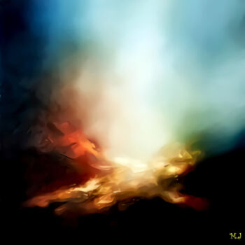 Digital Arts titled "Light Fields - Digi…" by Armajay, Original Artwork, Digital Painting