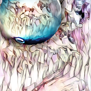 Arts numériques intitulée "Crystal ball on a f…" par Armajay, Œuvre d'art originale, Peinture numérique