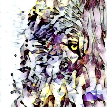 Arts numériques intitulée "The Wonderful Wolf…" par Armajay, Œuvre d'art originale, Peinture numérique