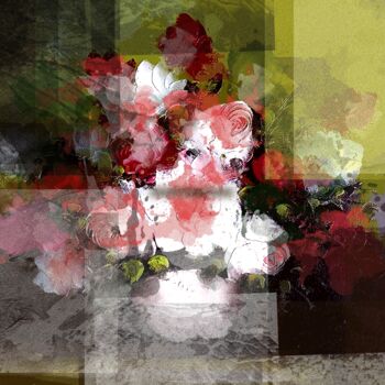 Arts numériques intitulée "Modern Bouquet - Or…" par Armajay, Œuvre d'art originale, Peinture numérique