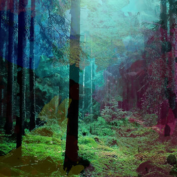 Digitale Kunst getiteld "The Mystical Forest…" door Armajay, Origineel Kunstwerk, 2D Digital Work