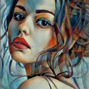 Digital Arts titled "Portrait of a Delic…" by Armajay, Original Artwork, Digital Painting