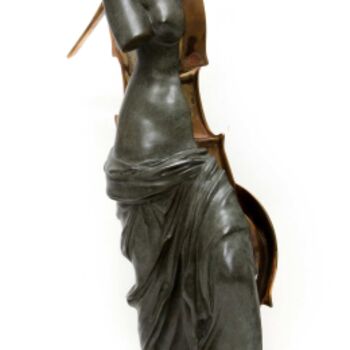 Sculpture titled "Venus et Violoncelle" by Arman, Original Artwork
