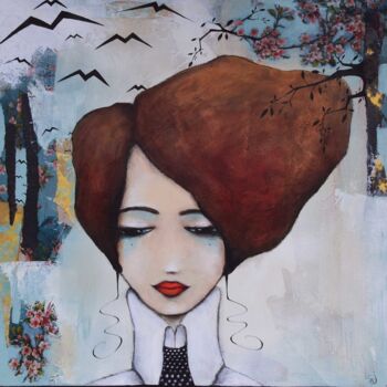 Peinture intitulée "Karla" par Armandine Js, Œuvre d'art originale, Acrylique