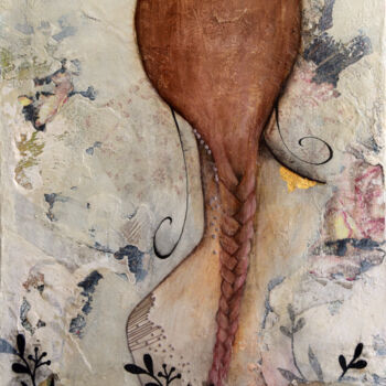 Schilderij getiteld "Sur mon chemin" door Armandine Js, Origineel Kunstwerk, Acryl