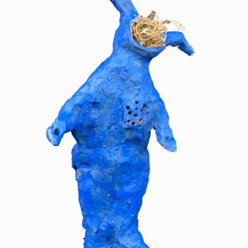 Skulptur mit dem Titel "Uomo1" von Armando D'Andrea, Original-Kunstwerk, Terra cotta