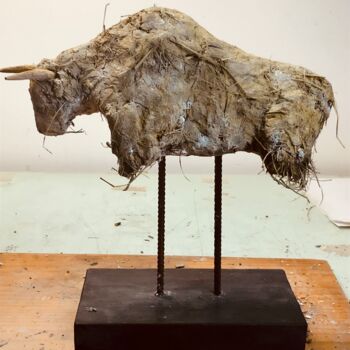 Sculpture intitulée "Toro" par Armando D'Andrea, Œuvre d'art originale, Argile