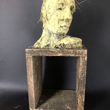 Skulptur mit dem Titel "Solitudine" von Armando D'Andrea, Original-Kunstwerk, Ton