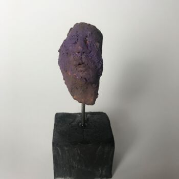 Sculpture titled "volto 18" by Armando D'Andrea, Original Artwork, Clay