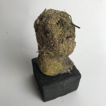 Sculpture titled "Volto2 xltc" by Armando D'Andrea, Original Artwork, Clay