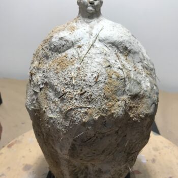 Skulptur mit dem Titel "Fat man1" von Armando D'Andrea, Original-Kunstwerk, Ton
