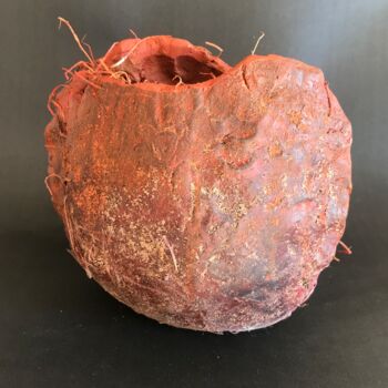 Sculpture titled "VASO7TC" by Armando D'Andrea, Original Artwork, Clay