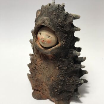 Sculpture titled "Lucifer-Hedgehod" by Armando D'Andrea, Original Artwork, Clay