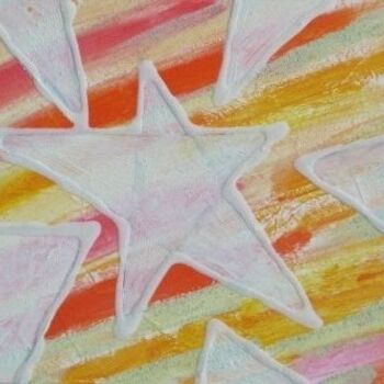 Картина под названием "RAINBOW STAR" - Armando Moreschi, Подлинное произведение искусства, Масло