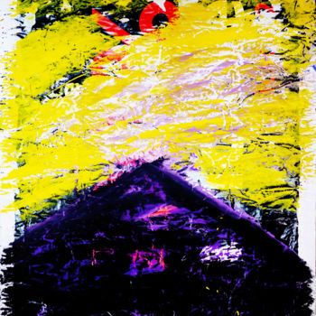 Pintura intitulada "Nube gialla" por Armando Tinnirello, Obras de arte originais, Acrílico