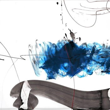 Картина под названием "ブルー / bLUE" - Armano Jericevic, Подлинное произведение искусства, Акрил